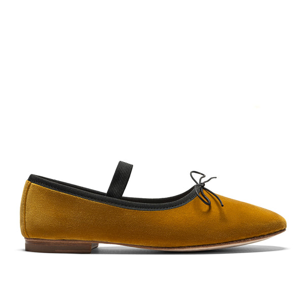 The Rotonda Velvet Mary Jane Ballerina