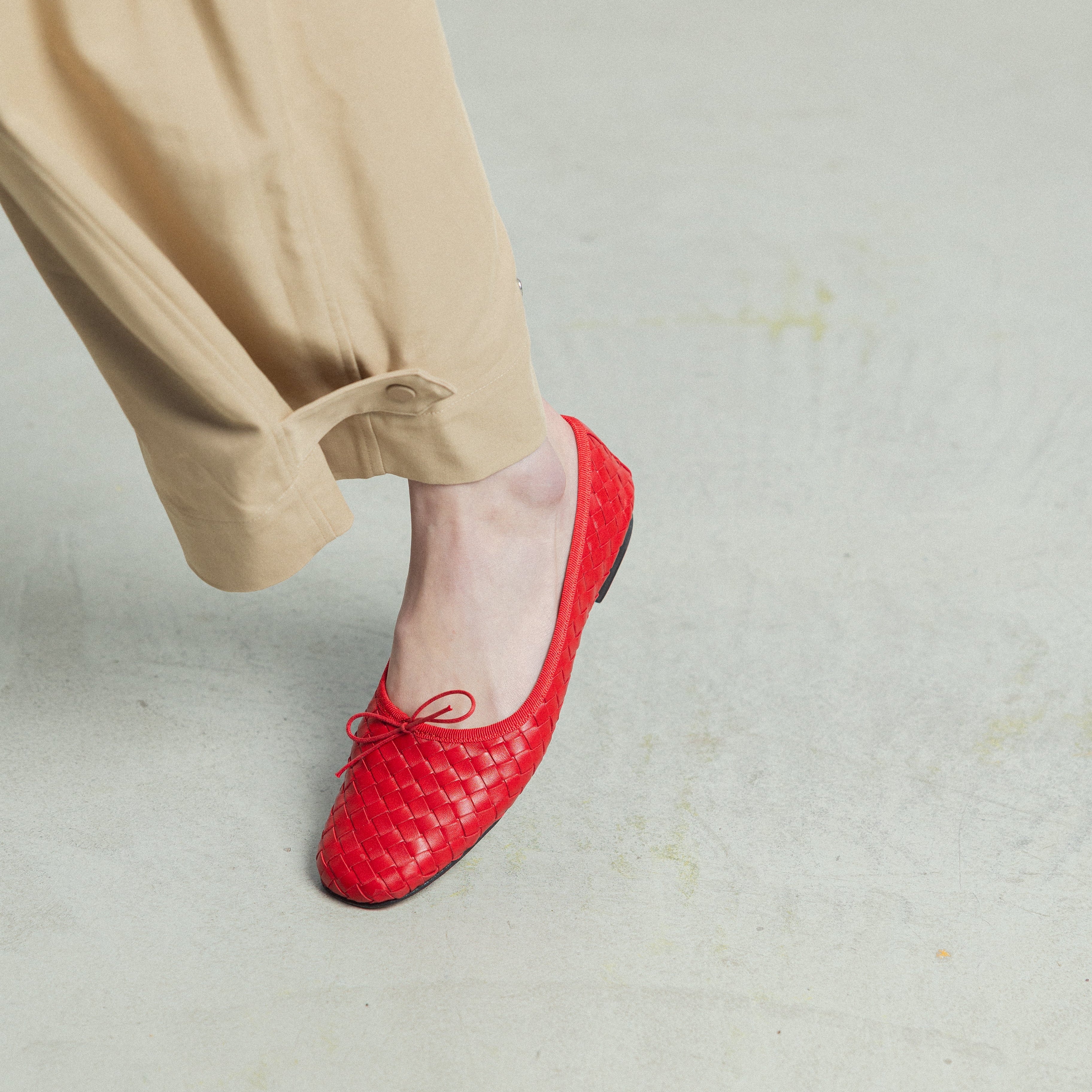 The Woven Quadra Ballerina