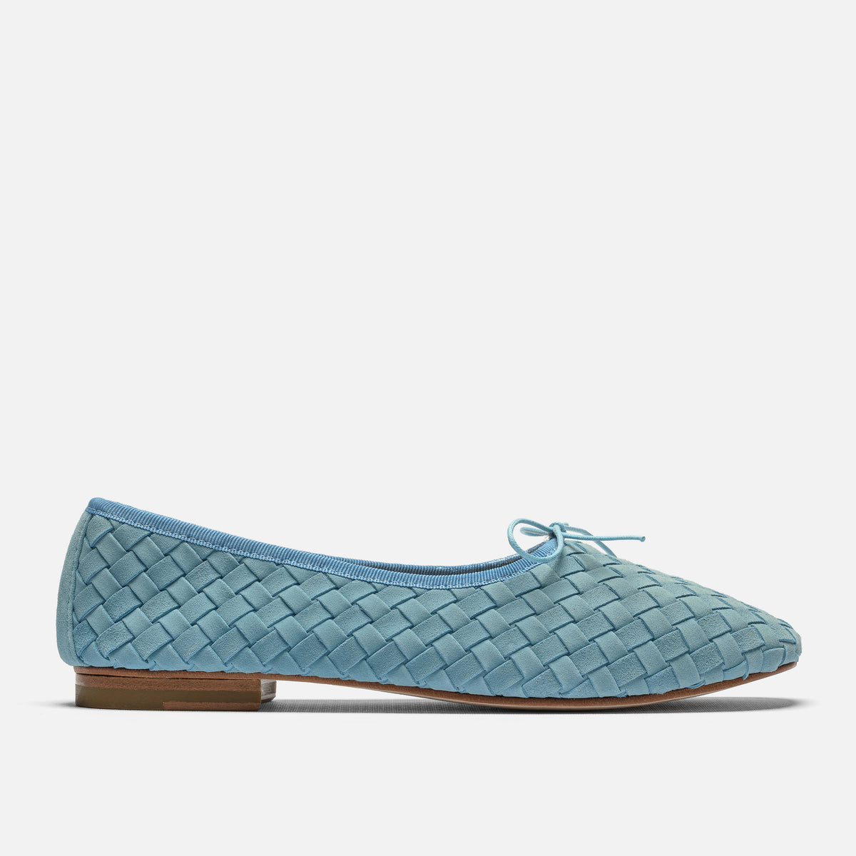light blue ladies dress shoes The Woven Rotonda Ballerina
