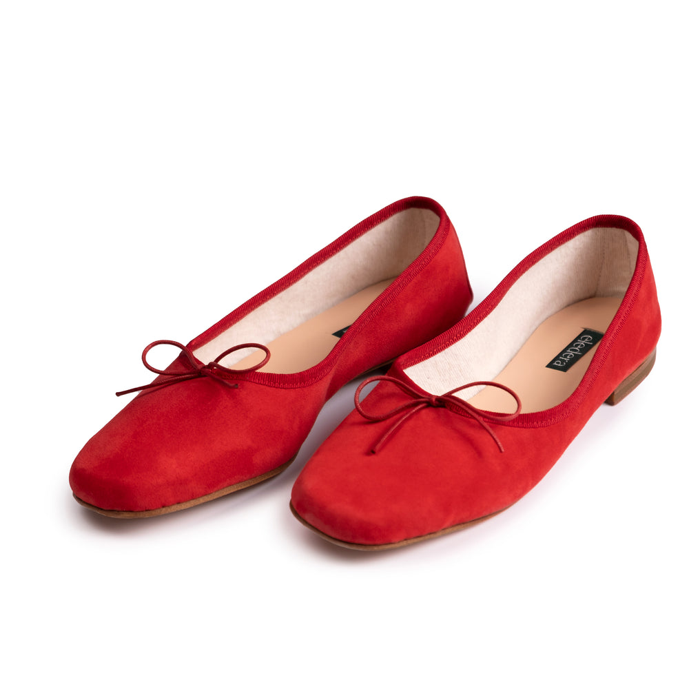 Eledera | Handcrafted in Italy | The Quadra Ballerina Red